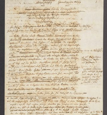 Christoph Martin Wieland: Manuskript zur Übersetzung eines Cicero-Briefes
