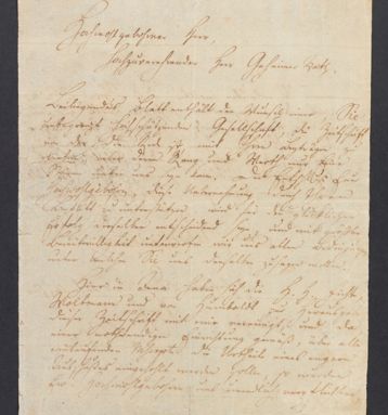 Schillers erster Brief an Goethe